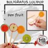 Bolígrafos Lollipop Pen Fruit de MB Comercializa. Venta mayorista de lapiceras con formas de frutas a todo el territorio nacional argentino. Despacho rápido en 24 horas y envíos a todo el país por Correo Argentino.