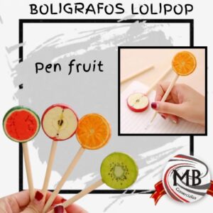 BOLÍGRAFOS-LAPICERAS LOLIPOP PEN FRUIT