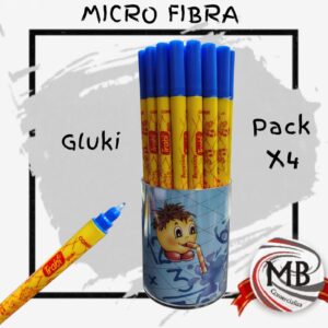 MICROFIBRAS GLUKI PACK X4