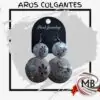 Aros colgantes circulares con diseño floral calado MB comercializa. Venta mayorista de bijouterie y accesorios de moda en Argentina. Despacho nacional en 48hs con precios directos mayoristas para locales de accesorios, regalerías y revendedores de todo el país.