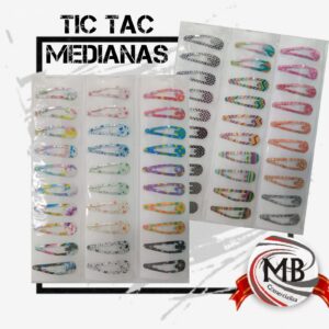 HEBILLAS MEDIANAS  TIC TAC X 10