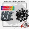 Accesorios para el cabello pack de colitas chicas negras por mayor distribuidas en Argentina por Mb Comercializa.
