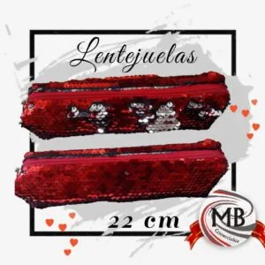 CARTUCHERAS-LENTEJUELAS-TUBO-ROJA-22CM