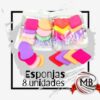 APLICADORES ESPONJAS PARA MAQUILLAJES  EN BOLSA X 6