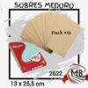 Sobres bolsa Medoro 2622 13x25,5 cm pack x10. Venta mayorista con despacho en 48 horas a toda Argentina y precios directos de fábrica en MB Comercializa. Insumos de papelería y embalaje.