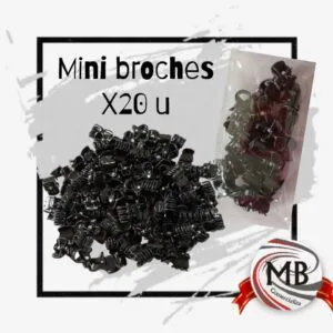 BROCHES-NEGROS-MINI-X-20