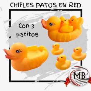 CHIFLES PATOS X 4 EN RED