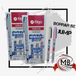 CAJA X12 BOLIGRAFOS ROLLER BORRAX SE JUMP