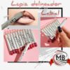 Set de lápices delineadores labiales cremosos en variedad de tonos rosados y rojos. Venta por mayor en Argentina, catálogo disponible en MB Comercializa.