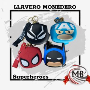 LLAVERO MONEDERO SUPER HEROES