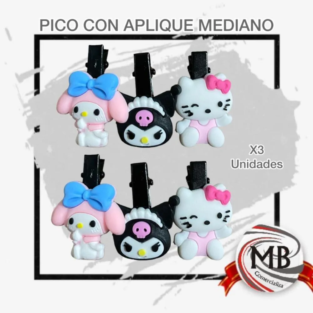 PICO CON APLIQUE MEDIANO X3
