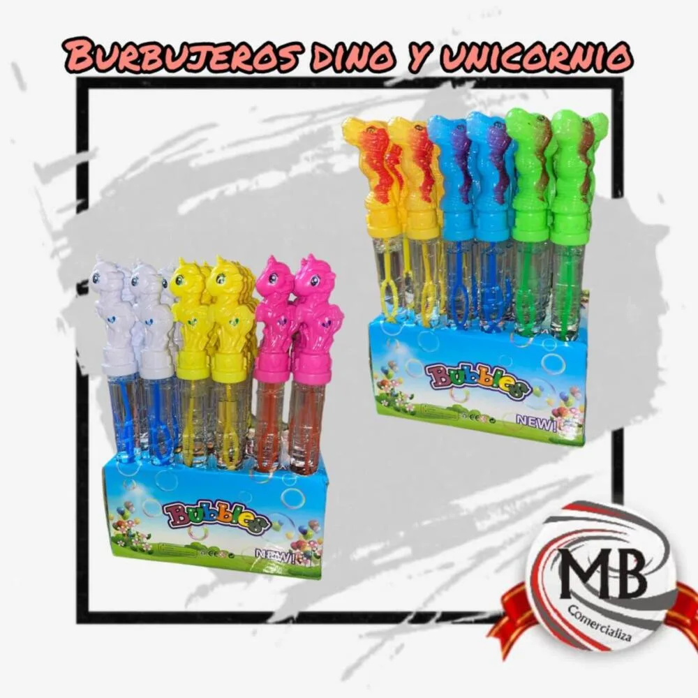BURBUJEROS DINO/UNICORNIO 24cm