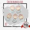 COLITAS BLANCAS LISAS X3