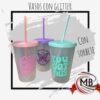 VASOS GLITTER CON SORBETE