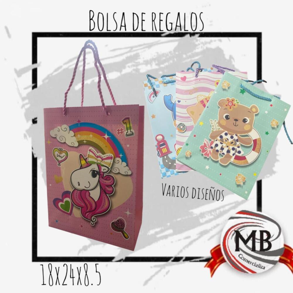 BOLSA DE REGALOS DISEÑOS CON MANIJA