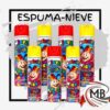 Espuma nieve artificial de cotillon en aerosol marca nashville para festejos cumpleaños carnavales fiestas eventos cotillón venta mayorista MB Comercializa.