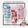 SET 15 PIEZAS COLITAS+PICOS CON APLIQUE