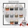 BOLSOS PLAYEROS RAFIA 40 X 45 CM
