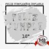 FELIZ CUMPLEAÑOS INFLABLE 16"