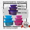 RECIPIENTES CIRCULARES X3