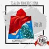 TOALLON PONCHO SIRENA 60X60
