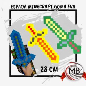 ESPADAS MINECRAFT GOMA EVA 28CM