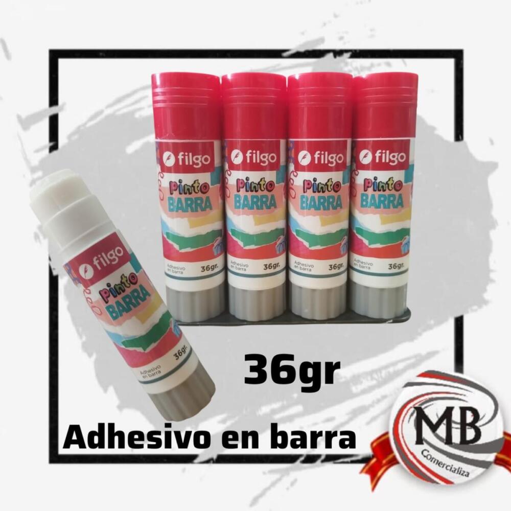 "Adhesivo en barra de 36 gramos para uso escolar y de oficina. Venta por mayor de artículos de librería con envíos a toda Argentina a través de MB Comercializa."