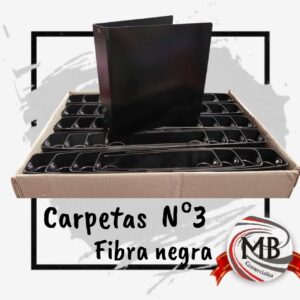 CARPETAS FIBRA NEGRAS AVIOS N°3