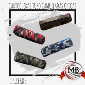 CARTUCHERAS TUBO CAMUFLADAS CHICAS 1 CIERRE 23X6X6 CM