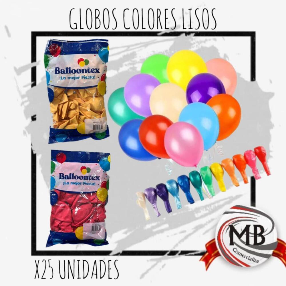 GLOBOS-COLORES-LISOS-X25