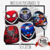MOCHILAS PERSONAJES 3D 32X27X10 CM  1 CIERRE