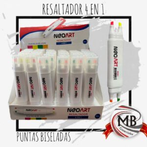 RESALTADORES 4 EN 1 PUNTAS BISELADAS NEOART