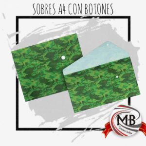 SOBRES A4 CON BOTON CAMUFLADO MB9683