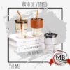 VASO DE VIDRIO CON BOMBILLA 350ML
