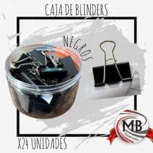 CAJA DE BINDERS X24 NEGROS GDES MB10191