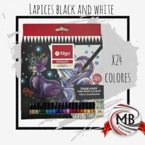 LAPICES BLACK AND WHITE X24