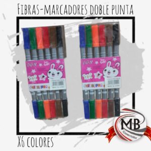 MARCADORES DOBLE PUNTA X6 AVA17203-6