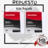 Repuesto escolar de hojas Asamblea Nro 3 x24 unidades rayadas y cuadriculadas para librerías mayoristas, con despacho rápido en 24 horas y envíos a toda Argentina por Correo Argentino desde mbcomercializa.com.ar.
