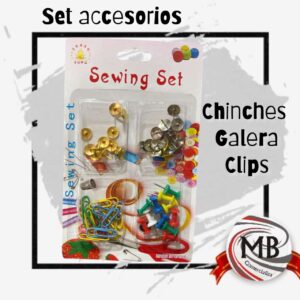 SET DE ACCESORIOS GALERA, CHINCHE, CLIPS MB10176