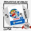 ​"Repuesto de hojas de dibujo blancas número 5 de alta densidad. 8 hojas para actividades artísticas y escolares. Venta por mayor con envíos a toda la Argentina a través de MB Comercializa."