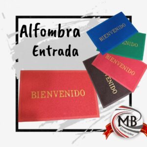 ALFOMBRA ENTRADA BIENVENIDO 58 X38 CM