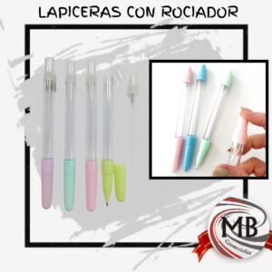 ​Lapiceras con rociador spray para alcohol o perfume colores pastel MB comercializa. Venta mayorista de bolígrafos multifunción en Argentina. Despacho nacional en 48hs con precios directos para farmacias, regalerías, librerías y revendedores.