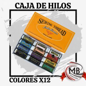 CAJA X12 HILOS DE COLORES