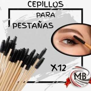 Pack x12 cepillos para pestañas descartables aplicadores de rímel y extensiones MB Comercializa. Venta mayorista con despacho en 48 horas a toda la República Argentina.