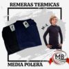 Remeras térmicas infantiles diseño media polera MB comercializa. Venta mayorista de indumentaria primera piel de invierno en Argentina. Despacho nacional en 48hs con precios directos mayoristas para locales de ropa, lencerías y revendedores de todo el país.