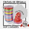 CINTAS DE REGALO X3 UNIDADES 10MTS