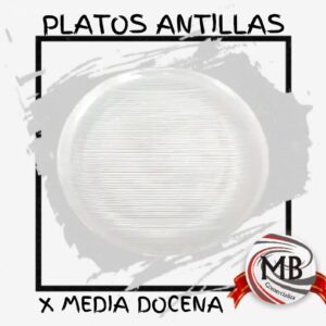 PLATOS ANTILLAS 1/2 DOCENA- 6 UNIDADES