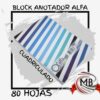 BLOCK ANOTADOR CUADRICULADO A5 80 HOJAS ALFA