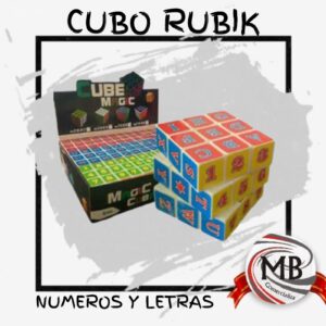 CUBOS RUBIK NUMERO Y LETRAS