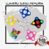 Cinco llaveros electrónicos de juego de memoria con botones de colores y luces. Producto de juguetería mayorista de MB Comercializa con despacho en 48 horas a toda Argentina. Fotografía de producto con fondo blanco y logo oficial.